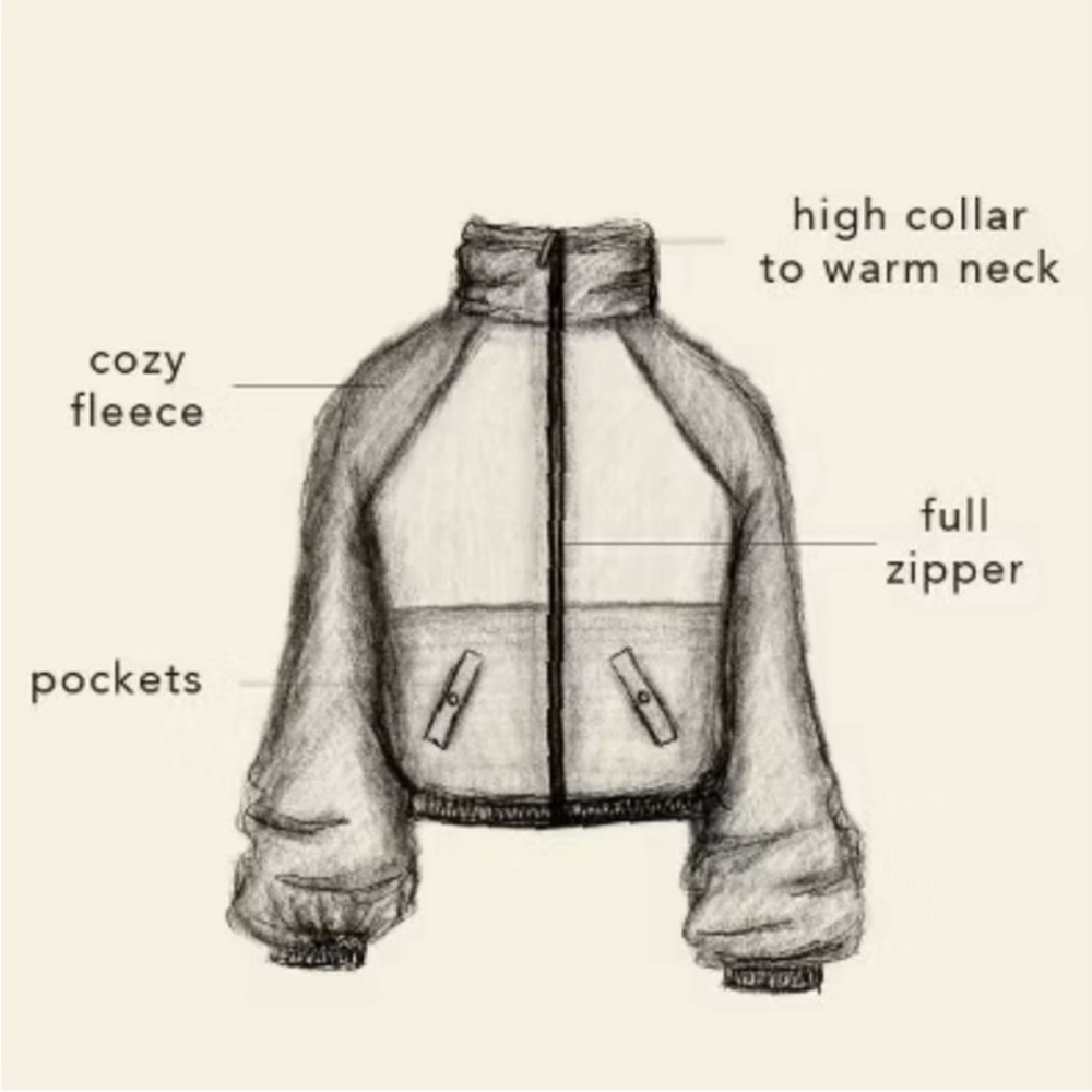 Blogilates Women's Campfire Fleece Full Zip Jacket Evening Haze Light Purple - Picture 4 of 6